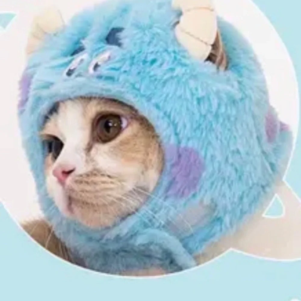 Disney Monsters Inc. Sulley Blue Plush Hat Small Cat or Dog Halloween Costume